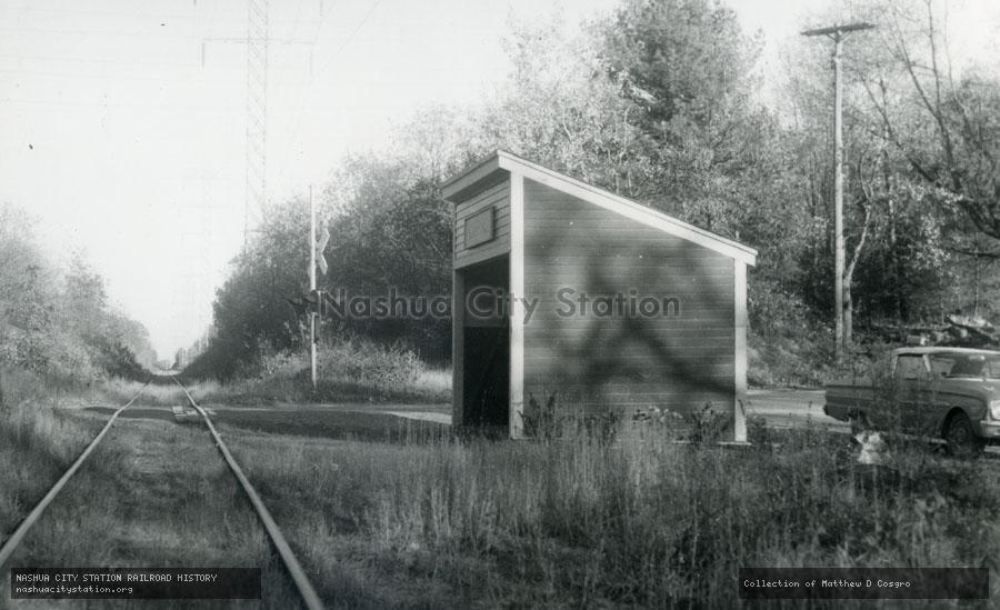 Postcard: Boston & Maine Railroad Station, Tower Hill, Wayland, Massachusetts